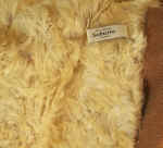 Schulte Mohair Bicolor: geknautscht/gewirbelt SBSO1203, dichter gewirbelt und geknautschter Flor von ca. 30 mm, hellgold/blond auf braunem R�cken 