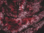 Schulte Mohair gespitzt: geknautscht/gewirbelt SB0149, burgunderrot mit schwarzen Spitzen