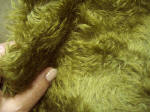 Schulte-Mohair SB507Q - goldgr�n, gewirbelt und geknautscht, Flor ca. 18 mm, mitteldicht