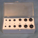 Positionsaugen-Set matte Glasaugen (6 Augen) in Kunststoffbox